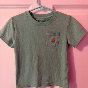 Carhartt Kids Green Short Sleeve Pocket Tee